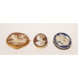 A COLLECTION OF BROOCHES, (i) Wedgewood (ii) & (iii) Cameo