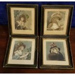 A SET OF FOUR FRAMED ‘PROOF’ PRINTS, AFTER RICHARD WESTALL & FRANCIS WHEATLY, ENGRAVED BY