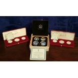 A LOT OF OLYMPIC PROOF COINS, (i) & (ii) cased 1980 Moscow, with (iii) 1976 Montreal set