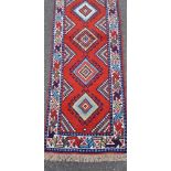 A PERSIAN 'NAIN' RUG, handknotted, dense weave, 600 knots per running metre of warp approx, 202cm