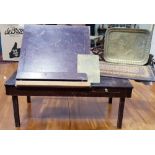 A MIXED LOT, includes; (i) A 19th century handmade table top / lap top writing slope, (ii) a