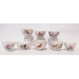 A COLLECTION OF FAMILLE ROSE MINIATURE BOWLS, various designs, including Koi fish and floral