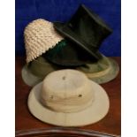 A COLLECTION OF HATS, assorted styles (6)