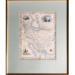 A MID 19TH JOHN TALLIS (1817-1876) / JOHN RAPKIN (1815-1876), “MID 19TH CENTURY MAP OF PERSIA”, with