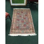 A FINE PERSIAN ‘MOUD’ FLOOR RUG WITH CLASSICAL ‘GARDEN DESIGN’, hand woven by a master weaver,