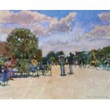 KEN HOWARD RA, (BRITISH B. 1932) “LUXEMBOURG GARDENS”, watercolour, signed lower right, provenance