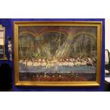 MARIE CARROLL, "SWAN LAKE - THE BALLET", mixed media on card, signed lower left, inscribed centre