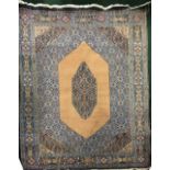 A VERY LARGE ‘MESHAD’ NORTHEASTERN IRAN FLOOR RUG, with medallion motif, in very good condition,