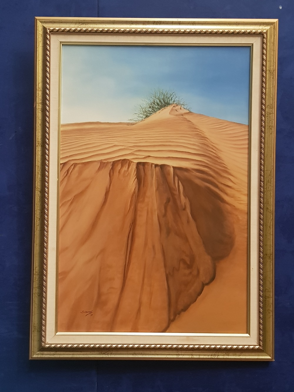 SAMI, "SAND DUNES", oil on canvas, signed lower left, dated 97, 29.5" x 20" approx. canvas, 35" x