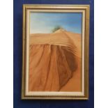SAMI, "SAND DUNES", oil on canvas, signed lower left, dated 97, 29.5" x 20" approx. canvas, 35" x