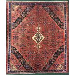 A MID 20TH CENTURY GENUINE HAND KNOTTED RUG FROM IRAN, Markazi province, Arak village, natural dyes,