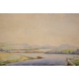 ANNA WALSH (IRISH 20TH CENTURY), "IRISH LANDSCAPE" watercolour on paper, signed lower left,