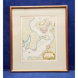 A FRAMED MAP OF KINSALE AND COAST, after Jacques Nicolas Bellin (1703 - 1772) "Port et Ville de