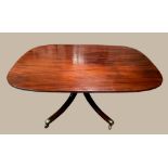 A VERY FINE LOW RISE REGENCY MAHOGANY COFFEE TABLE
