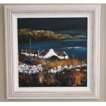 J.P. ROONEY, “WEST CLARE FARM OVER THE DEEP ATLANTIC”, oil on canvas, signed lower right,