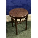 AN EARLY 20TH CENTURY BAKELITE TABLE, 21 1/2 in wide x 27 1/2 in high