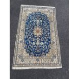 A FINE HAND KNOTTED PERSIAN ‘NAIN’ RUG, with knot density of around 500,000 knots per sq metre, a