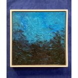JOHN O' SULLIVAN "BLUE UNKNOWN" 2019, oil on canvas, signed and dated verso, artist label verso,