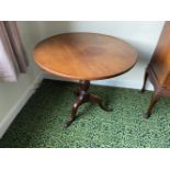 AN 18TH CENTURY BIRDCAGE TABLE c.1750, raised on cabriole tripod legs, 30in wide x 28in high