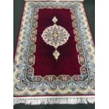 A PERSIAN ‘KERMAN’ FLOOR RUG, create on a power loom, with classical ‘Palace design’ this is a