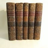 BOOK LOT: Jones’s British Theatre, Vols 3,5,6,7,and 10, William Jones, Dublin, 1795, 8vo, in full