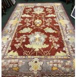 A LARGE GAVIN MORTON DESIGN DONEGAL RUG, 360cm x 220cm approx