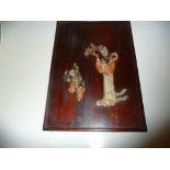 A LATE 19TH CENTURY CHINESE PICTURE PANEL, circa 1890, with ivory figures depicting a mother and