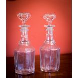 A PAIR OF WILLIAM IV DECANTERS c.1835, in excellent condition