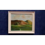 TERRY DELANEY, VALLEY OF SHADES, oil on canvas, signed lower left and inscribed and dated verso,