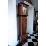 A RARE MAHOGANY GUERNESEY LONGCASE CLOCK c.1750 by Blondel, the brass dial with N. Blondel A