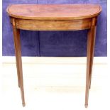 A VERY FINE EARLY 19TH CENTURY IRISH GEORGE III SIDE/CONSOLE TABLE of rare neat proportions,