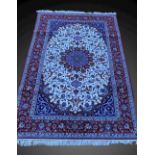 A FINE PERSIAN ESFEHAN RUG, Najafabad, Esfahan, hand woven over nine months by Turkik weavers,