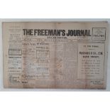 NEWSPAPER LOT: THE FREEMAN’S JOURNAL, April 26, 27, 28, 29, May 1, 2, 3, 4 & 5, 1916, Special Extra,