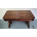 A GOOD QUALITY IRISH WILLIAM IV ROSEWOOD LIBRARY CENTRE TABLE, in the manner of William & Gibton,