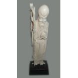 A CARVED REPRESENTATION OF THE CHINESE DEITY SHOUXING, ivory, circa 1890 to 1920, the figure is