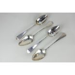 Two George III Exeter silver Old English pattern tablespoons, makers Robert Ferris, Exeter 1809, and