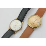 An 18ct gold Marvin automatic wristwatch, and a 9ct gold Everite wristwatch