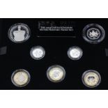 The Royal Mint, The 2013 United Kingdom Silver Piedfort proof set, boxed with certificate