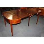 An early 20th century mahogany inlaid 'All purpose Liv-Dine' dining / tea table by The Leonardo