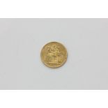 A Victorian gold sovereign dated 1891