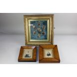Two similar 19th century miniature portrait of young ladies, verso paper label inscribed 'This
