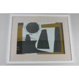 Reginald J. Lloyd (b.1926), 'Monolith & Sun', silk screen, signed and dated 67 in pencil, verso