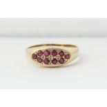 A ruby ring in 14ct gold