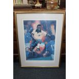 After Colin Dudash, Brazilian footballer Pelé, limited edition colour print 243 / 1282, numbered,