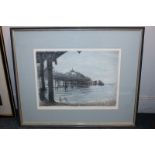 Local interest, Michael Blaker, view of Brighton Pier, 'Later summer - the West Pier', coloured