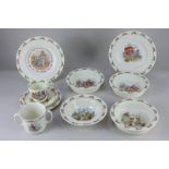 A collection of Royal Doulton Bunnykins nurseryware to include four various bowls, three plates, cup