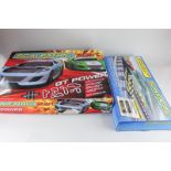 A Scalextric Start GT Power boxed set with two cars, together with a boxed Track Extension pack 2