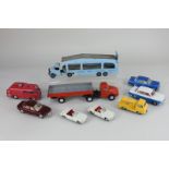 A collection of Dinky Toys die-cast model motor vehicles, to include a Bedford Pullmore Car