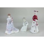 A Royal Worcester porcelain 'Splendour at Court' limited edition figure of a lady, 'The Golden