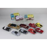 A collection of Corgi die-cast model motor vehicles, two boxed, to include a 420 Ford Thames "